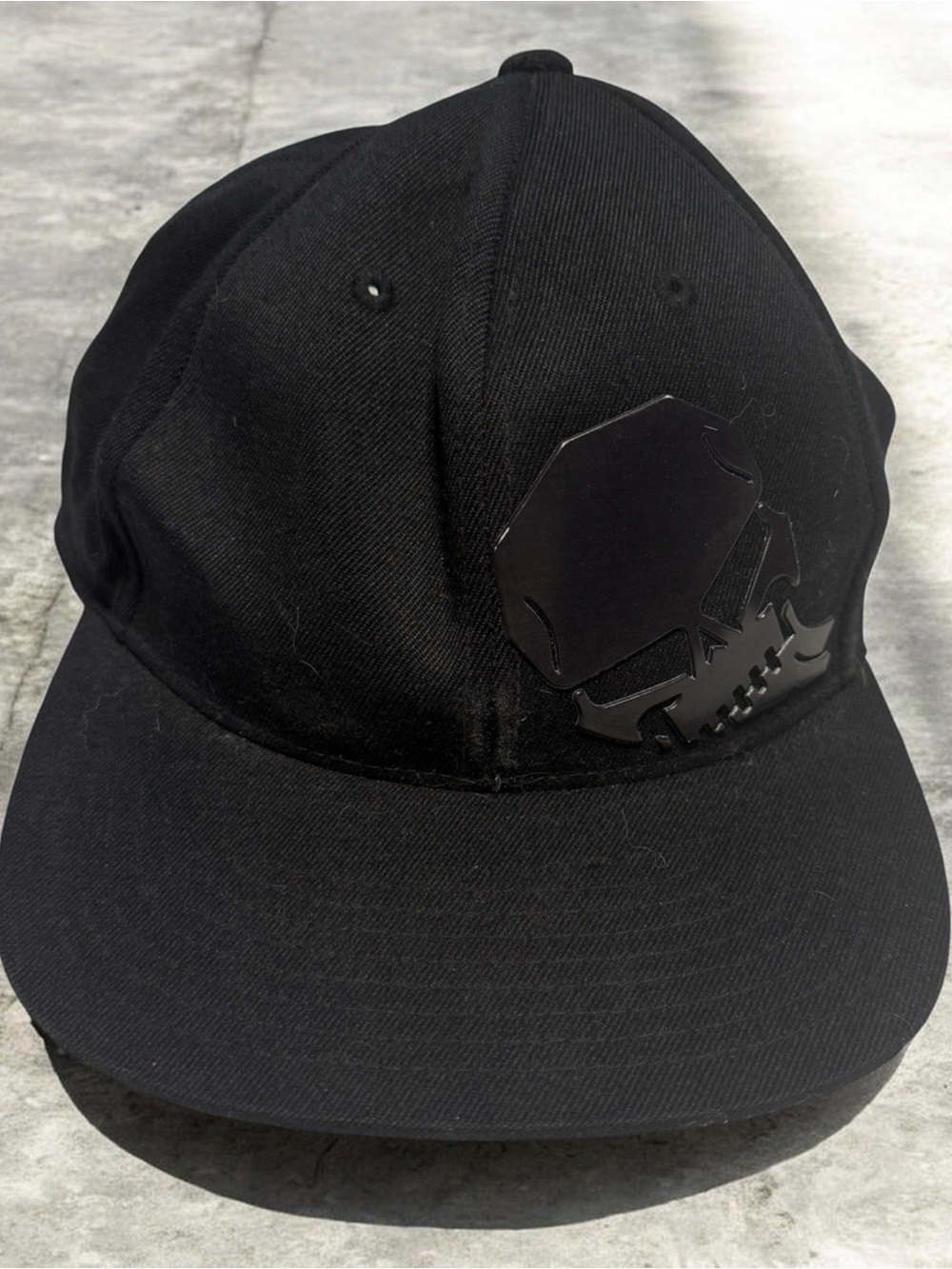 G/FORE Black Skull Black Snapback Hat